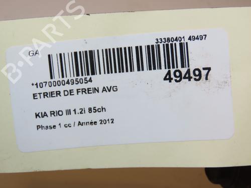 Used Left front brake caliper KIA RIO III (UB) 1.25 CVVT (86 hp) 16707418