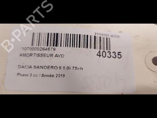 Used Right front shock absorber DACIA SANDERO II 1.0 SCe 75 (B8JC, B8JD, B8NC) (73 hp) 9615082
