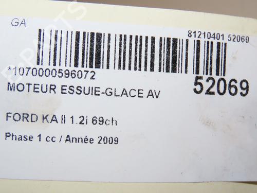 Used Front wiper motor FORD KA (RU8) 1.2 (69 hp) 28832987