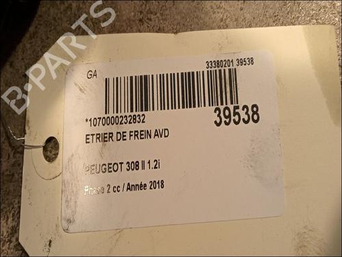 Used Right front brake caliper PEUGEOT 308 II (LB_, LP_, LW_, LH_, L3_) 1.2 THP 110 (110 hp) 14877433