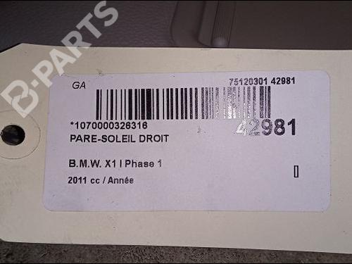 Right sun visor BMW X1 (E84) xDrive 18 d | BP9618797I2 