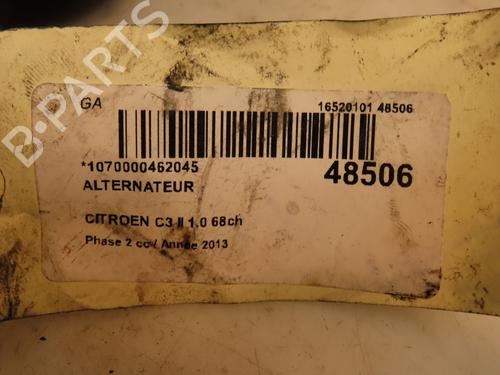 Generator CITROËN C3 II (SC_) 1.0 VTi 68 (68 hp) 16586358