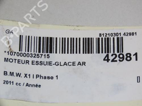 Rear wiper motor BMW X1 (E84) xDrive 18 d | BP9618741M102 