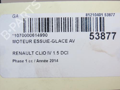 Front wiper motor RENAULT CLIO IV (BH_) 1.5 dCi 75 | BP28969829M29