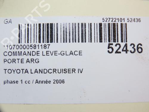 Used Left rear window switch TOYOTA LAND CRUISER PRADO (_J12_) 3.0 D-4D (KDJ120, KDJ125) (166 hp) 28832031