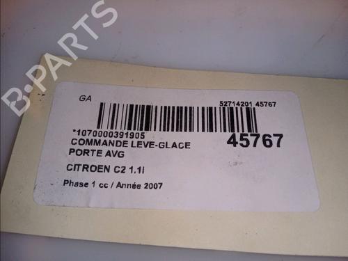 Used Left front window switch CITROËN C2 (JM_) 1.1 (60 hp) 11103028