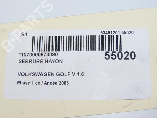 Used Tailgate lock Tailgate lock VW GOLF V (1K1) 1.6 FSI (115 hp) 31692774 31692774