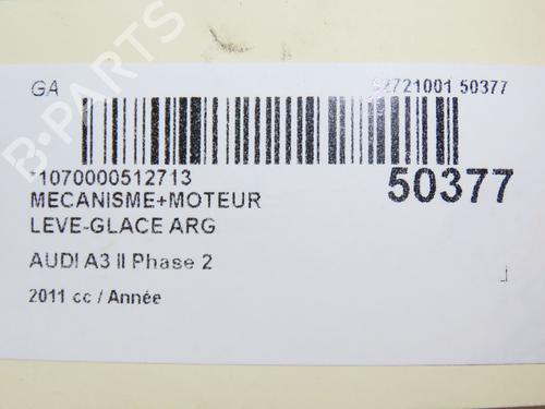 Used Rear left window mechanism AUDI A3 Sportback (8PA) 1.4 TFSI (125 hp) 22341399