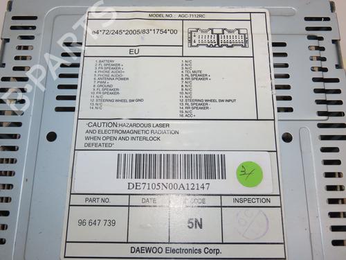 Radio CHEVROLET CAPTIVA (C100, C140) 2.0 D 4WD | BP28830561E6 