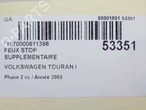 Used Third brake light VW TOURAN (1T1, 1T2) 2.0 TDI 16V (140 hp) 28832892