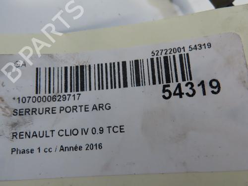 Rear left lock RENAULT CLIO IV (BH_) 0.9 TCe 90 (BHNF, BHMA, BHMH, BHJK, BHJR) | BP29379935C100 