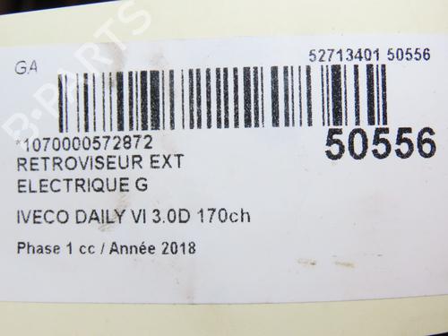 Used Left mirror Left mirror IVECO DAILY VI Platform/Chassis 35S18, 35C18, 40C18, 45C18, 50C18, 60C18, 65C18, 70C18 (179 hp) 40110722 40110722