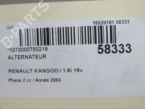 Alternator RENAULT KANGOO (KC0/1_) 1.6 16V | BP36873798M7  - Image 9