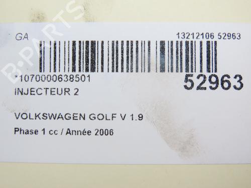 Injector VW GOLF V (1K1) 1.9 TDI | BP28828922M100 - Image 6
