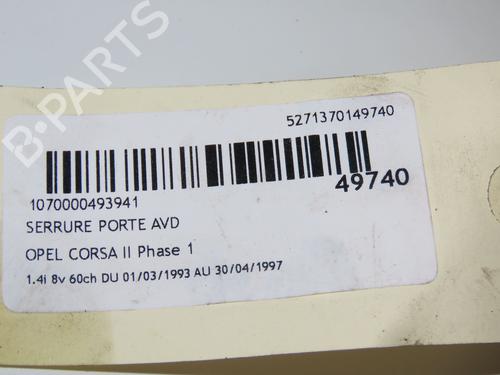 Used Front right lock Front right lock OPEL CORSA B (S93) 1.4 i (F08, F68, M68) (60 hp) 17488322 17488322