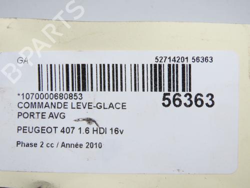 Left front window switch PEUGEOT 407 (6D_) 1.6 HDi 110 (6D9HZC, 6D9HYC) | BP33222763I27 - Image 5