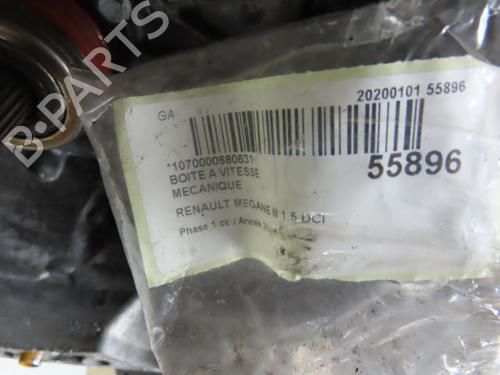 Used Gearbox RENAULT MEGANE III Coupe (DZ0/1_) 1.5 dCi (DZ0B) (106 hp) 30556722
