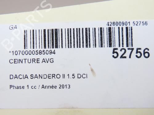 Front left belt tensioner DACIA SANDERO II 1.5 dCi | BP28830806C87 