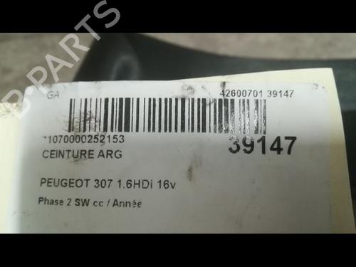 Used Rear left seatbelt Rear left seatbelt PEUGEOT 307 Break (3E) 1.6 HDi 110 (109 hp) 9609903 9609903