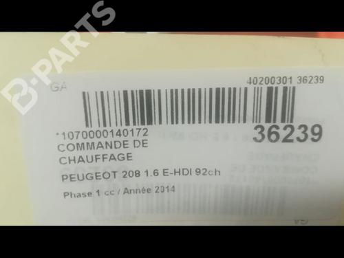 Climate control PEUGEOT 208 I (CA_, CC_) 1.6 HDi | BP9600923I5 