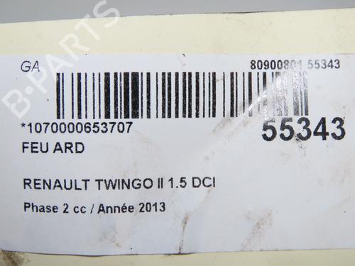 Used Right taillight RENAULT TWINGO II (CN0_) 1.5 dCi 75 (75 hp) 32223428