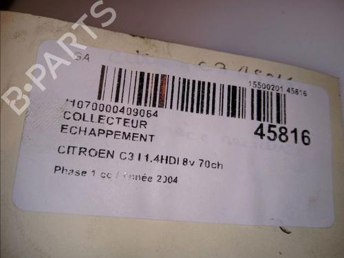 Used Exhaust manifold CITROËN C3 I (FC_, FN_) 1.4 HDi (68 hp) 23171711