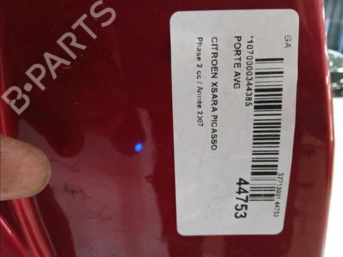 Used Left front door CITROËN XSARA PICASSO (N68) 1.6 HDi (90 hp) 23176034