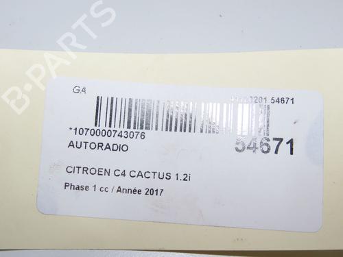 Radio CITROËN C4 CACTUS 1.2 THP 110 | BP33893126E6  - Image 8