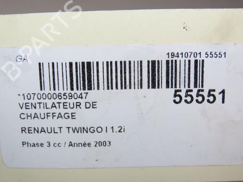 Varmvifte RENAULT TWINGO I (C06_) 1.2 16V (C06C, C06D, C06K) (75 hp) 29150951