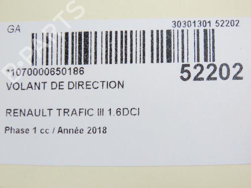 Used Steering wheel RENAULT TRAFIC III Van (FG_) 1.6 dCi 125 (FGMH) (125 hp) 28829775