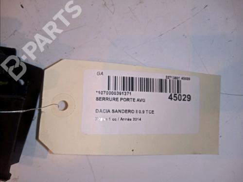 Front left lock DACIA SANDERO II TCe 90 (B8M1, B8MA, B8AC) | BP11102896C98 