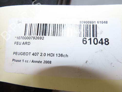 right-taillight-peugeot-407-6d_-2004-2005-2006-2007-2008-2009-2010-2011-39938137 main image