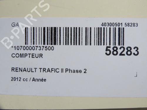 Instrument cluster RENAULT TRAFIC II Van (FL) 2.0 dCi 90 (FL0H, FL00, FL01, FL0M, FL0P, FL0S) | BP36427033C47 - Image 5