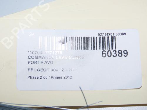 Used Left front window switch Left front window switch PEUGEOT 308 I (4A_, 4C_) 2.0 HDi (136 hp) 39251746 39251746