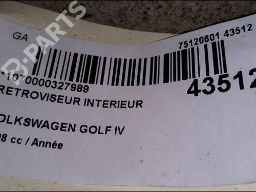 Rear mirror VW GOLF IV (1J1) 1.9 SDI | BP9618911I6 