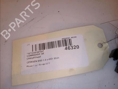 Climate control CITROËN DS3 (SA_) 1.6 HDi 90 | BP14951053I5 