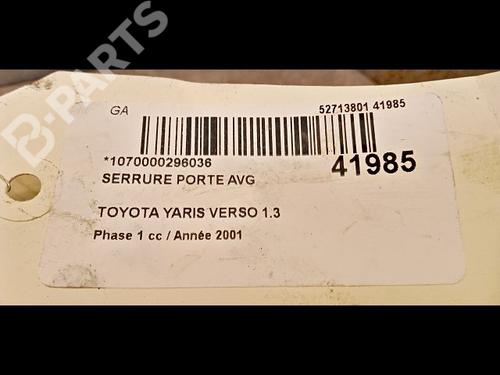 Front left lock TOYOTA YARIS VERSO (_P2_) 1.3 (NCP20_, NCP22_, NCP20R, NCP22R) | BP9616117C98 