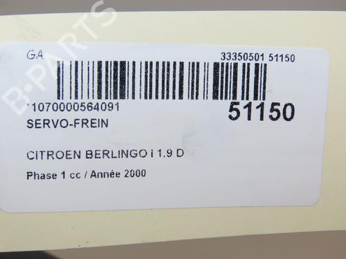 Servo brake CITROËN BERLINGO / BERLINGO FIRST Box Body/MPV (M_) 1.9 D 70 (MBWJZ, MCWJZ) | BP23173808M42 