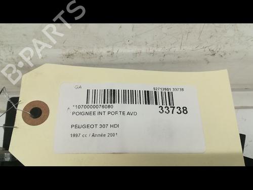 Used Front right interior door handle PEUGEOT 307 (3A/C) 2.0 HDi 110 (107 hp) 9596098