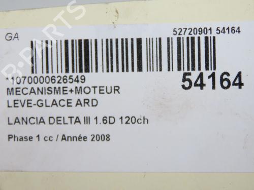 Used Rear right window mechanism Rear right window mechanism LANCIA DELTA III (844_) 1.6 D Multijet (844.AXC11, 844.AXC1A) (120 hp) 33279331 33279331