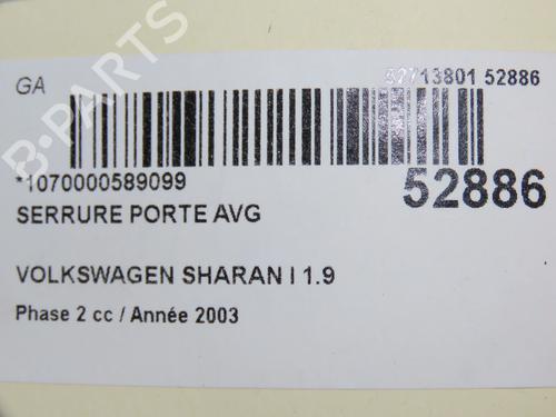 Front left lock VW SHARAN (7M8, 7M9, 7M6) 1.9 TDI | BP30404065C98