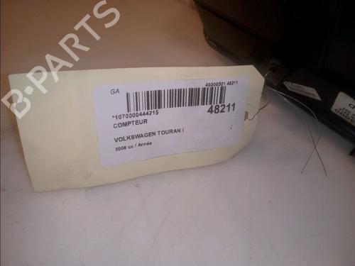 Instrument cluster VW TOURAN (1T1, 1T2) 1.9 TDI | BP15657346C47 