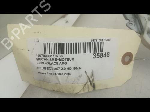 Used Rear left window mechanism PEUGEOT 307 (3A/C) 2.0 HDi 90 (90 hp) 9598252