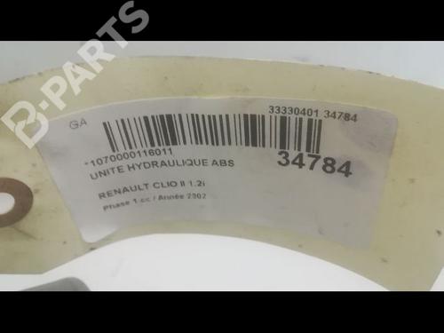 ABS pump RENAULT CLIO II (BB_, CB_) 1.2 (BB0A, BB0F, BB10, BB1K, BB28, BB2D, BB2H, CB0A,... | BP9598106M43 