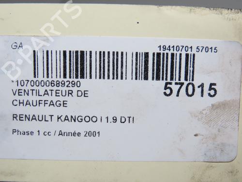 Used Heater blower motor RENAULT KANGOO (KC0/1_) 1.9 dTi (KC0U) (80 hp) 31155084