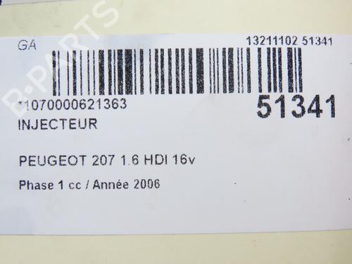 Used Injector PEUGEOT 207 (WA_, WC_) 1.6 HDi (90 hp) 29195954