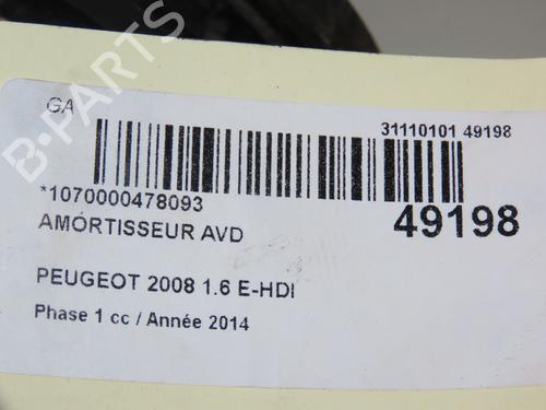Used Right front shock absorber PEUGEOT 2008 I (CU_) 1.6 HDi (92 hp) 18415082