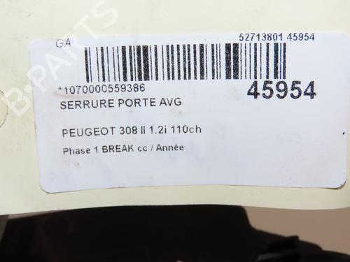 Used Front left lock Front left lock PEUGEOT 308 SW II (LC_, LJ_, LR_, LX_, L4_) 1.2 THP 110 (110 hp) 28968810 28968810