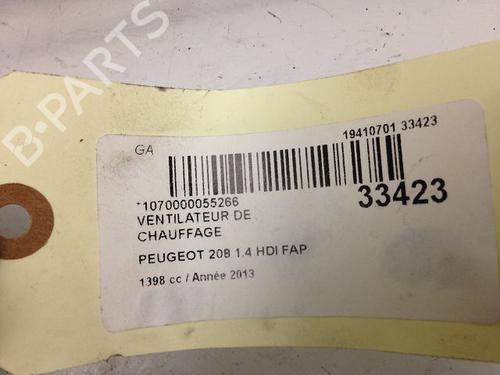 Used Heater blower motor PEUGEOT 208 I (CA_, CC_) 1.4 HDi (68 hp) 9594401