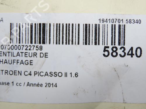Heater blower motor CITROËN C4 Picasso II 1.6 HDi / BlueHDi 115 | BP36395742M62 - Image 5